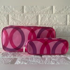 Clinique Cosmetic Bags - Set of 2 - New